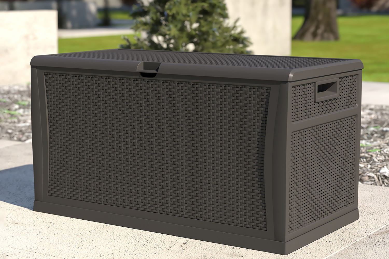 BLNK Nobu Outdoor 120 Gallon Plastic Deck Box