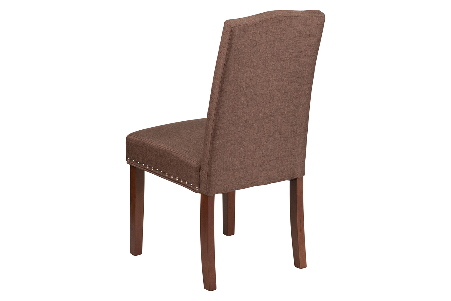 BLNK™ HERCULES Hampton Hill Series Parsons Chair with Silver Accent Nail Trim - Brown