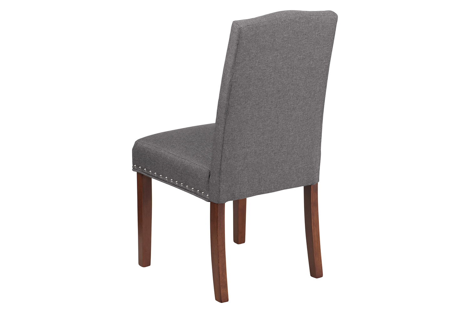 BLNK™ HERCULES Hampton Hill Series Parsons Chair with Silver Accent Nail Trim - Gray