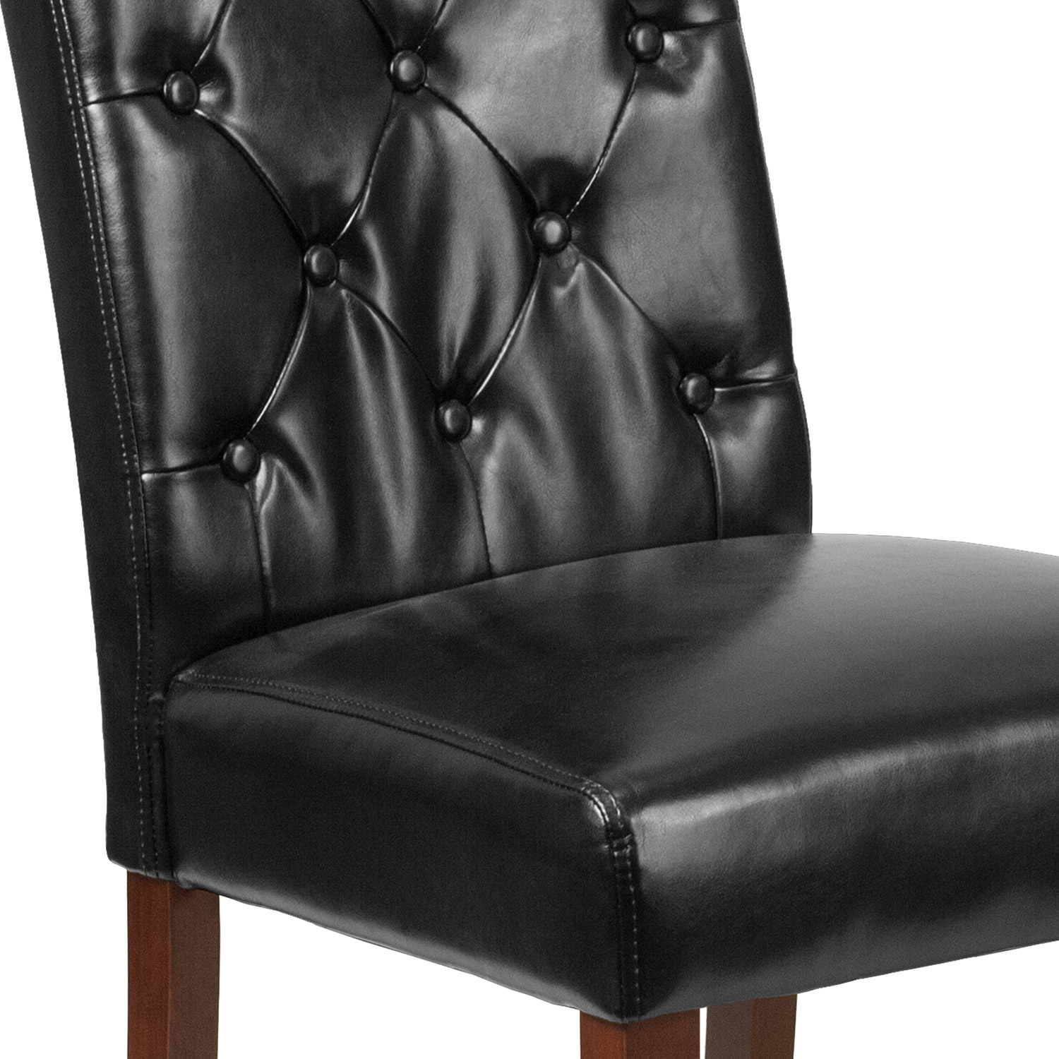 BLNK - HERCULES Grove Park Series LeatherSoft Tufted Parsons Chair