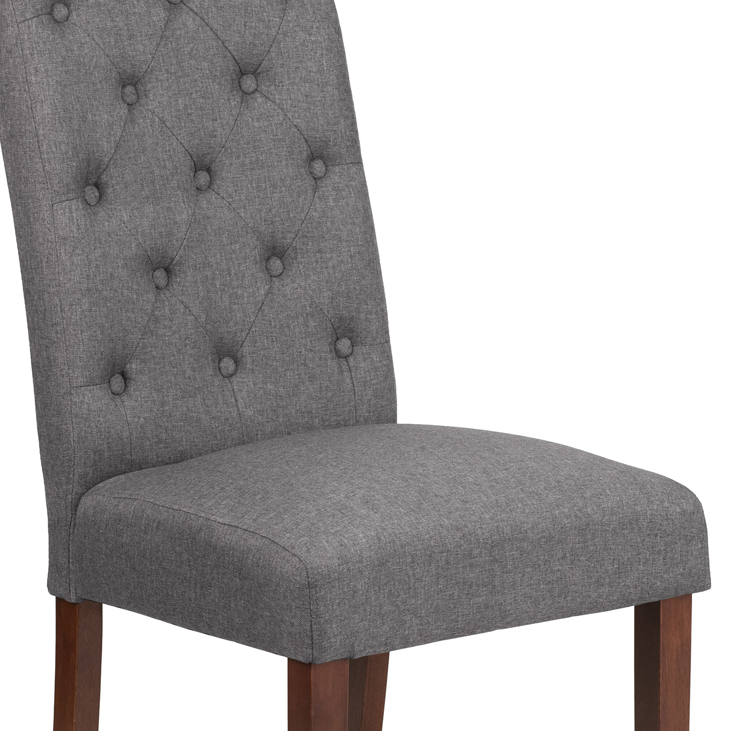 BLNK HERCULES Grove Tufted Parsons Chair - Gray