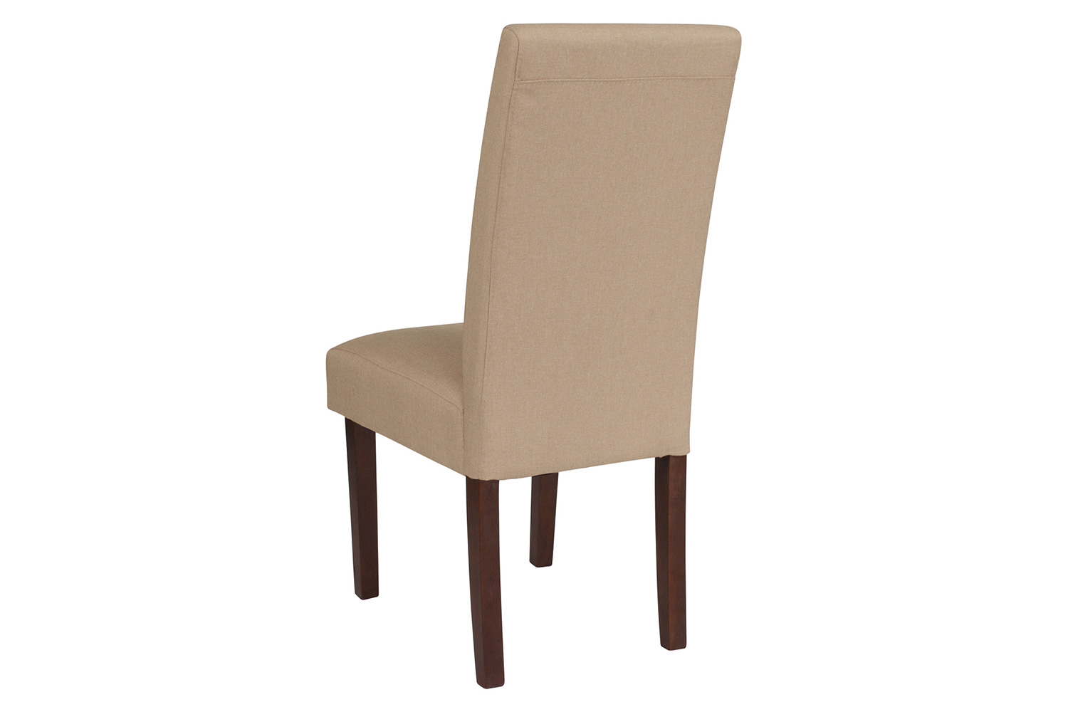 BLNK Greenwich Series Fabric Upholstered Panel Back Mid-Century Parsons Dining Chair - Beige