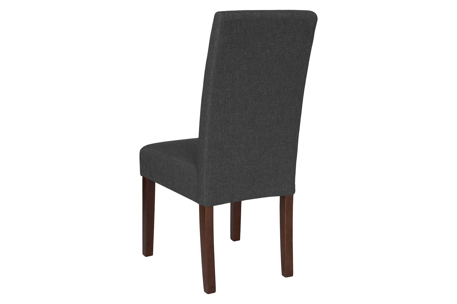 BLNK Greenwich Series Fabric Upholstered Panel Back Mid-Century Parsons Dining Chair - Gray