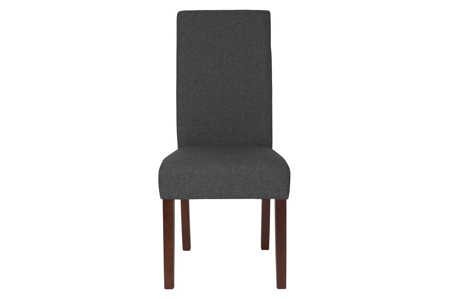 BLNK Greenwich Series Fabric Upholstered Panel Back Mid-Century Parsons Dining Chair - Gray