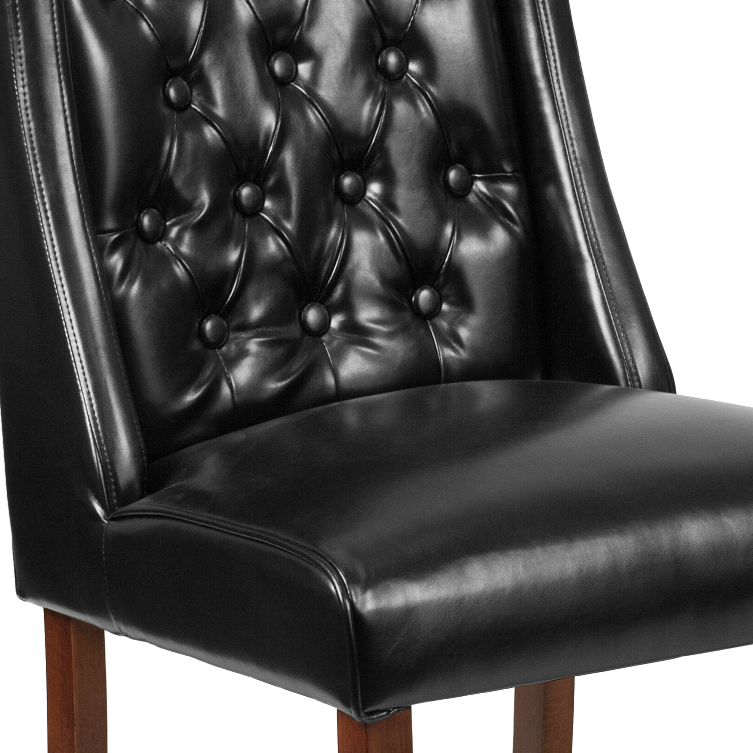 BLNK HERCULES Preston Series Tufted Parsons Chair - LeatherSoft