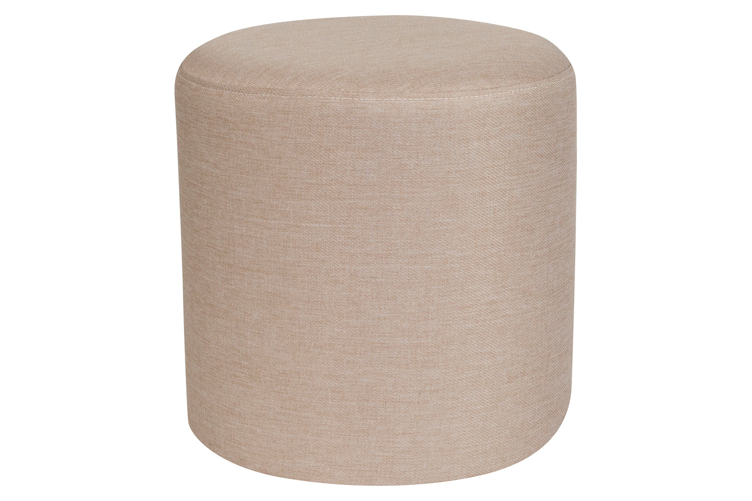 BLNK™ Barrington Round Fabric Upholstered Round Ottoman Pouf - Beige