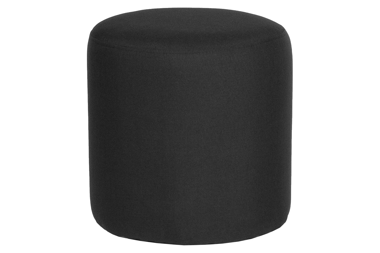 BLNK™ Barrington Round Fabric Upholstered Round Ottoman Pouf - Black