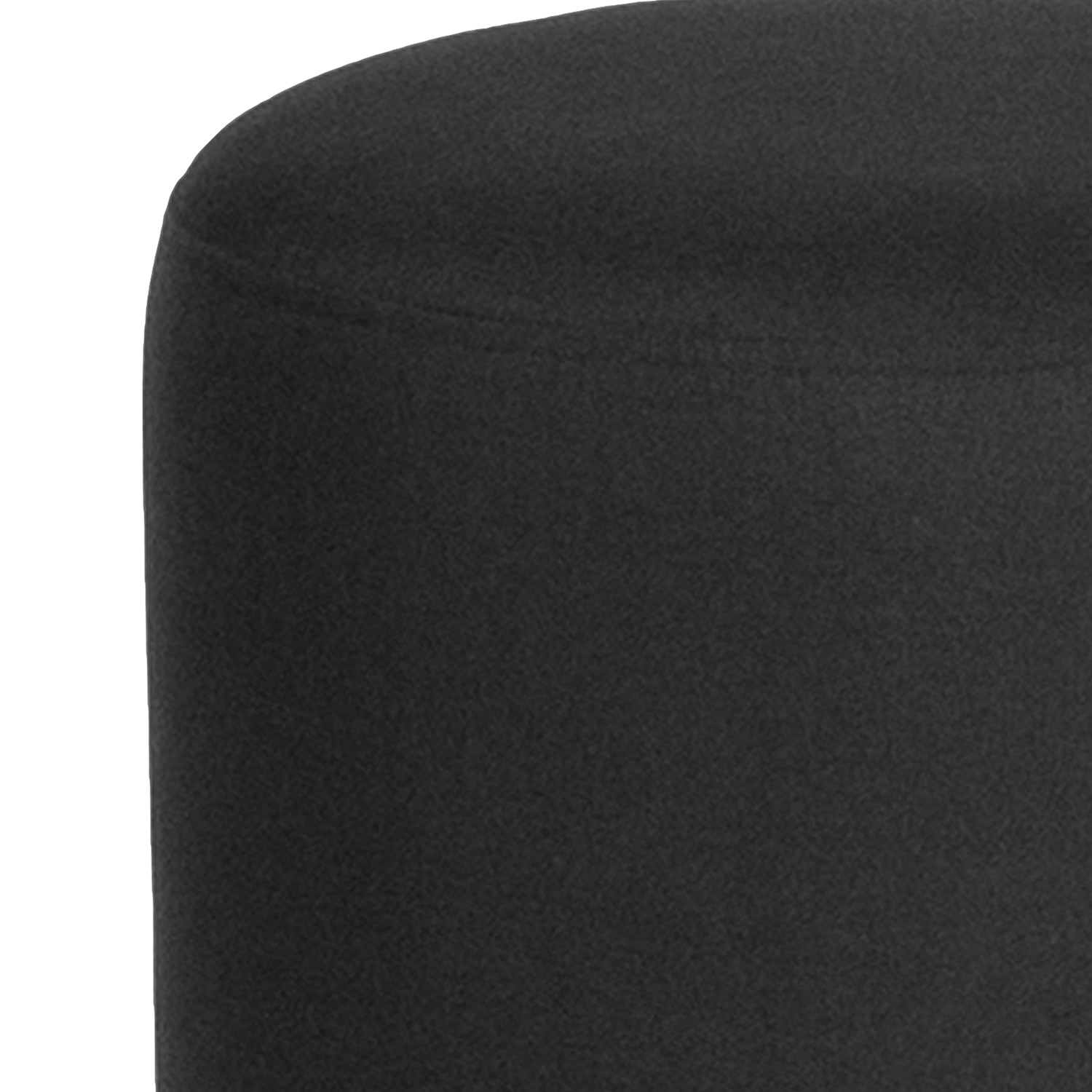 BLNK™ Barrington Round Fabric Upholstered Round Ottoman Pouf - Black