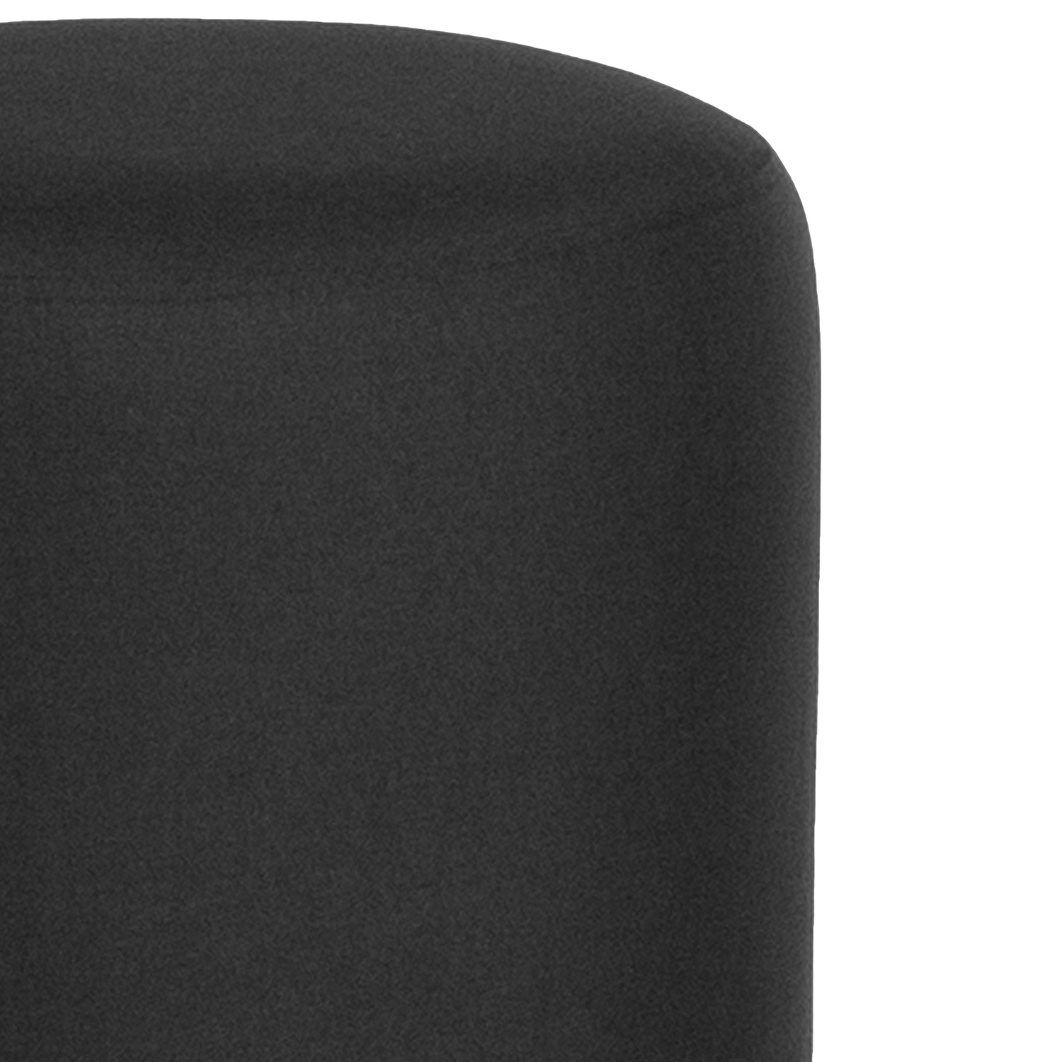 BLNK™ Barrington Round Fabric Upholstered Round Ottoman Pouf - Black