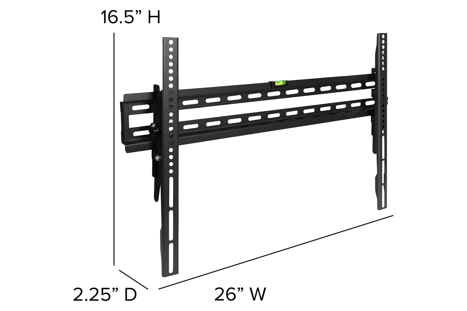 BLNK FLASH MOUNT Tilt TV Wall Mount with Built-In Level - fits TV's 40" - 84"