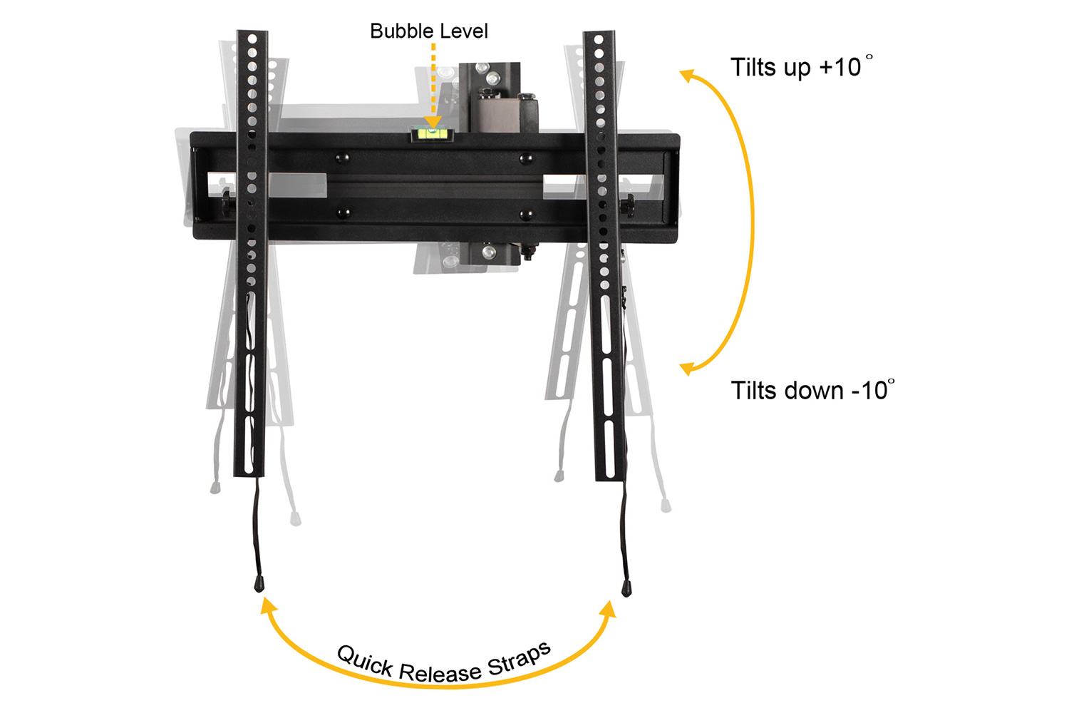 BLNK FLASH MOUNT Full Motion TV Wall Mount with Built-In Level - fits TV's 32" - 55"