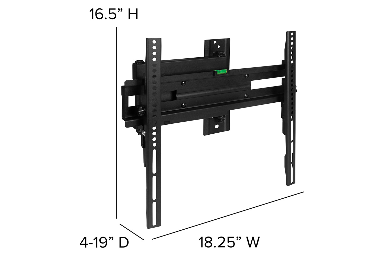 BLNK FLASH MOUNT Full Motion TV Wall Mount with Built-In Level - fits TV's 32" - 55"