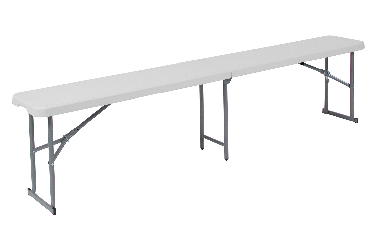 BLNK - Talbott Bi-Fold Granite White Plastic Bench with Carrying Handle