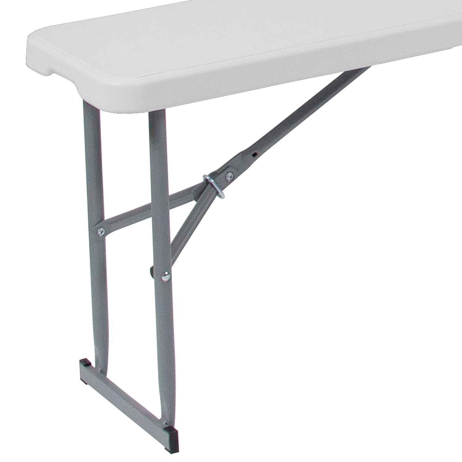 BLNK - Talbott Bi-Fold Granite White Plastic Bench with Carrying Handle