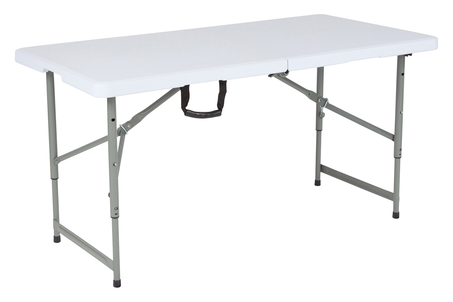 BLNK - Granite White Plastic 2 Height Adjustable Bi-Fold Folding Table