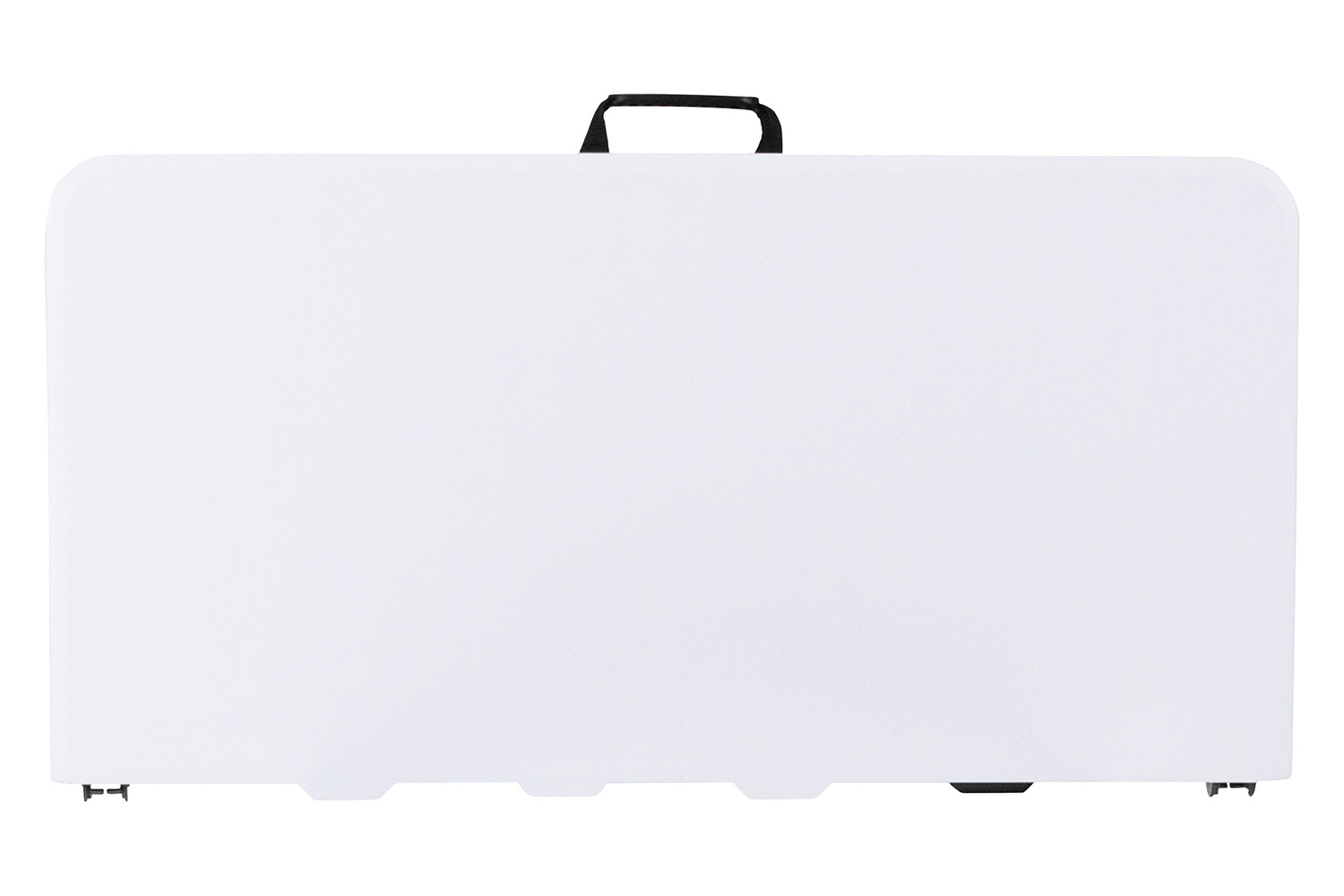 BLNK - Square Granite White Plastic Bi-Fold Folding Table with Carrying Handle