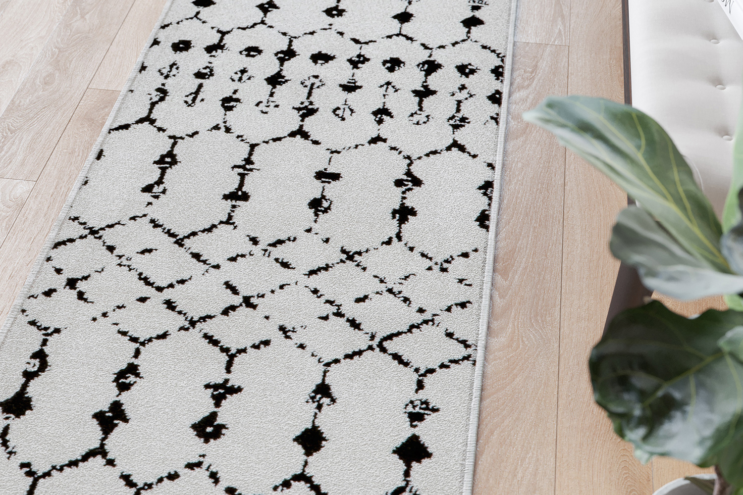 BLNK Beth Geometric Bohemian Low Pile Rug