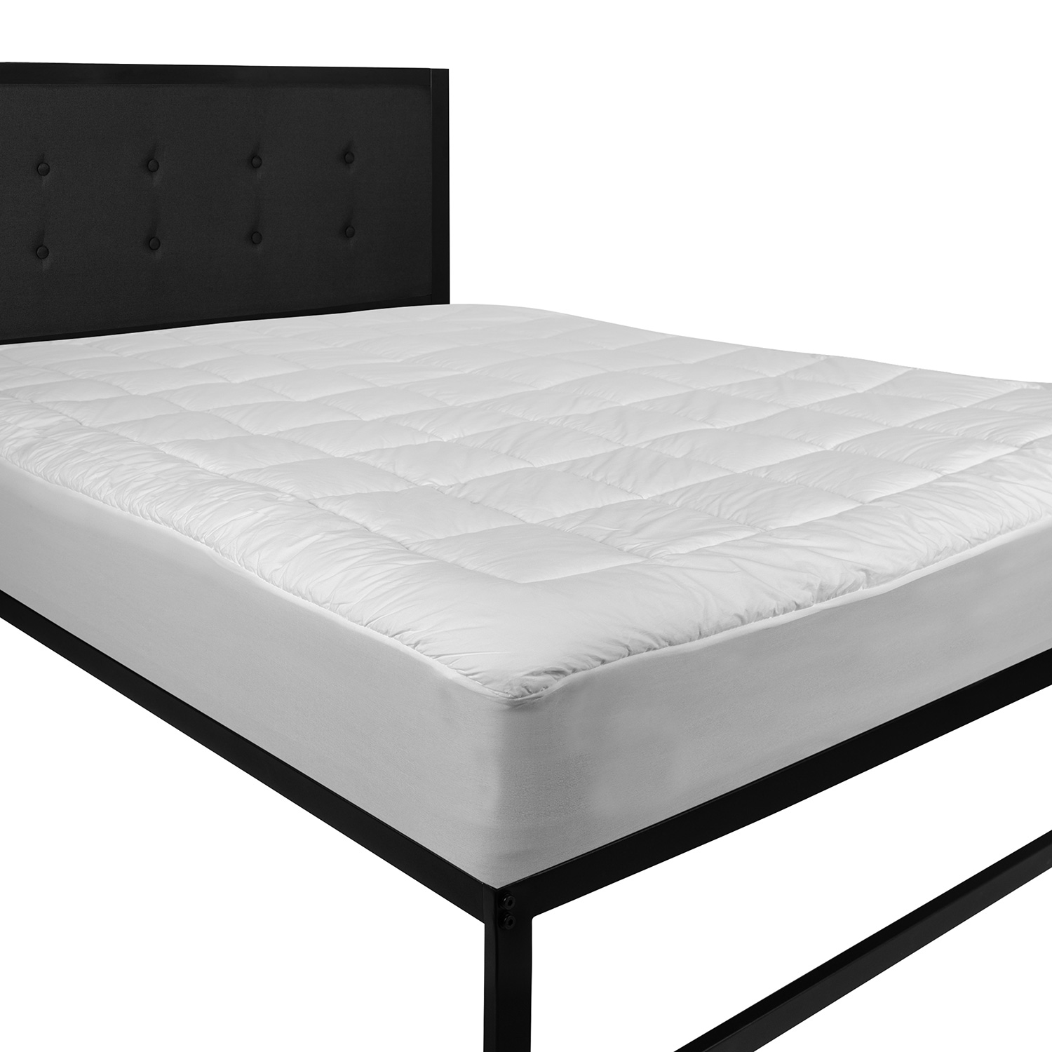 BLNK Capri Comfortable Sleep White Mattress Pad