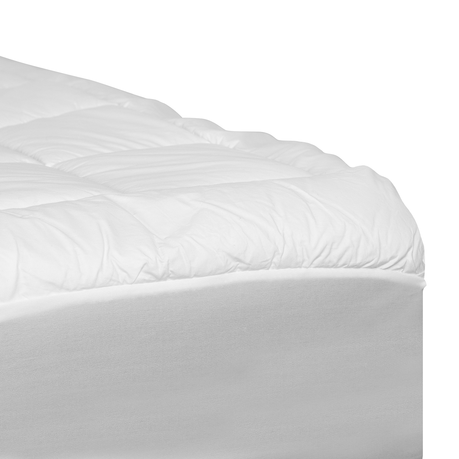 BLNK Capri Comfortable Sleep White Mattress Pad - Queen Size