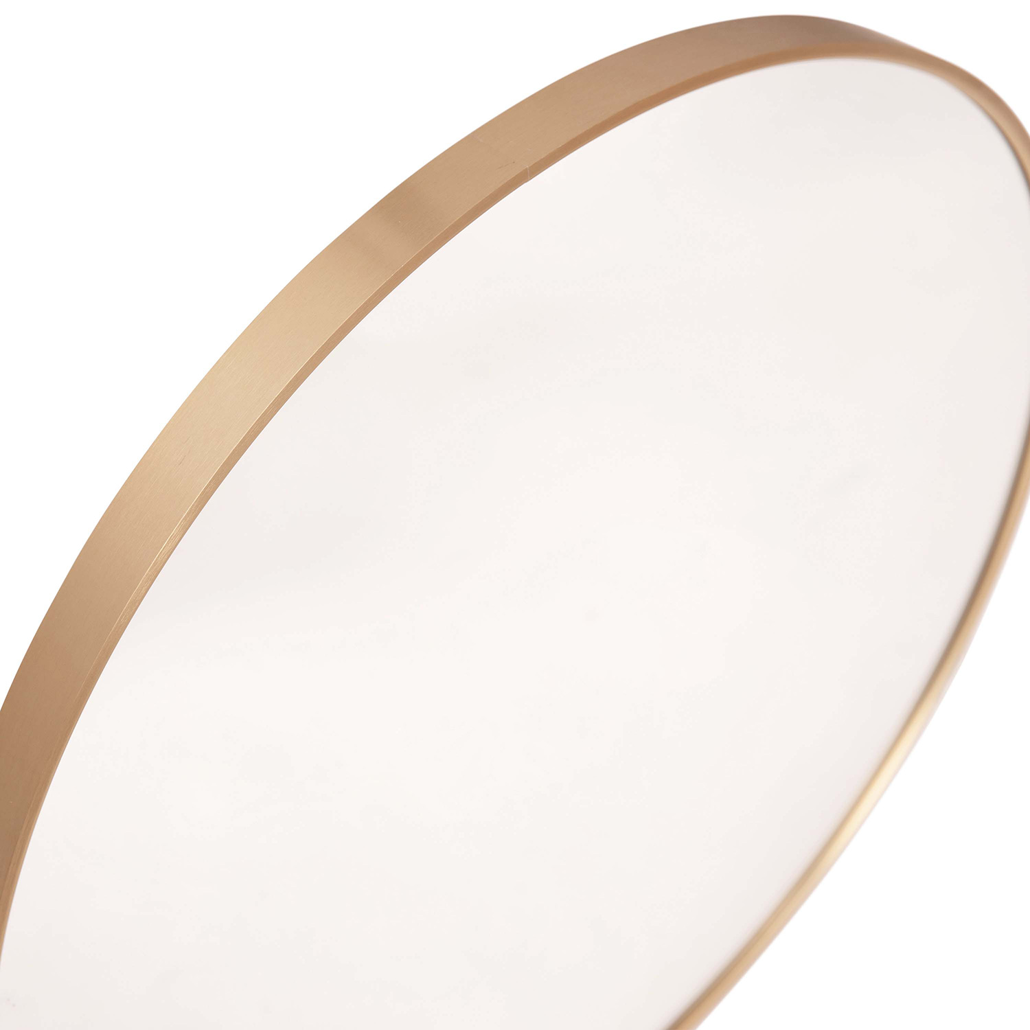 BLNK Julianne Style 1 Round Metal Framed Wall Mirror - Gold, 24"D