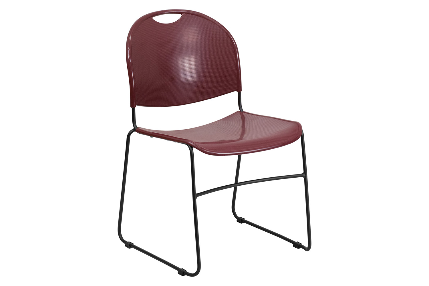 BLNK HERCULES Series Ultra-Compact Stack Chair with Black Powder Coated Frame