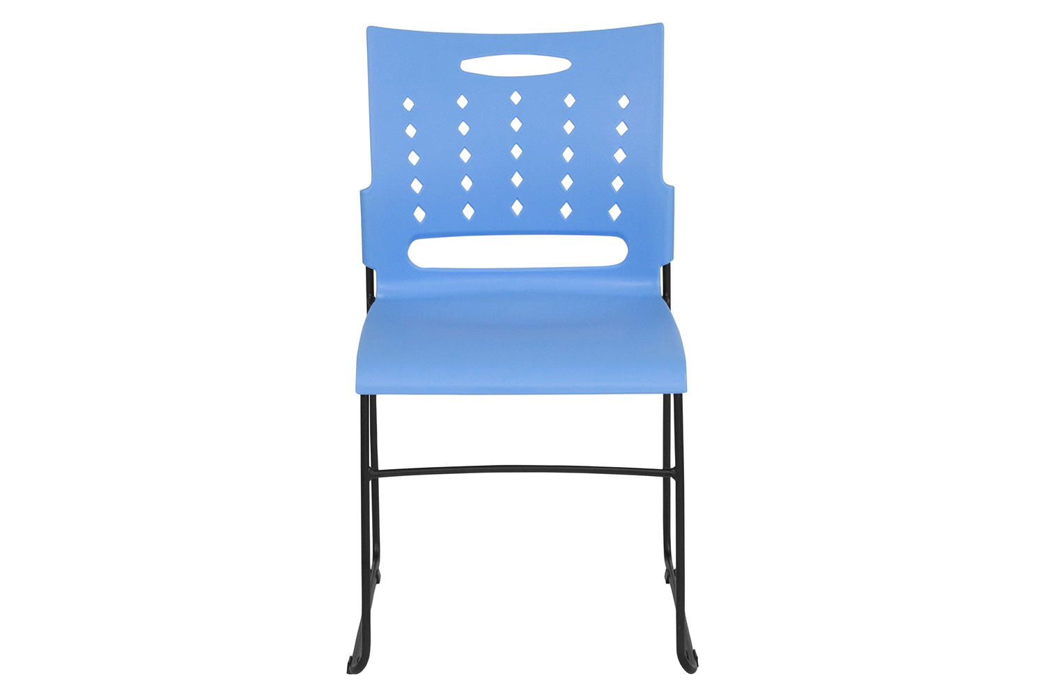 BLNK™ HERCULES Series Sled Base Stack Chair with Air-Vent Back - Blue