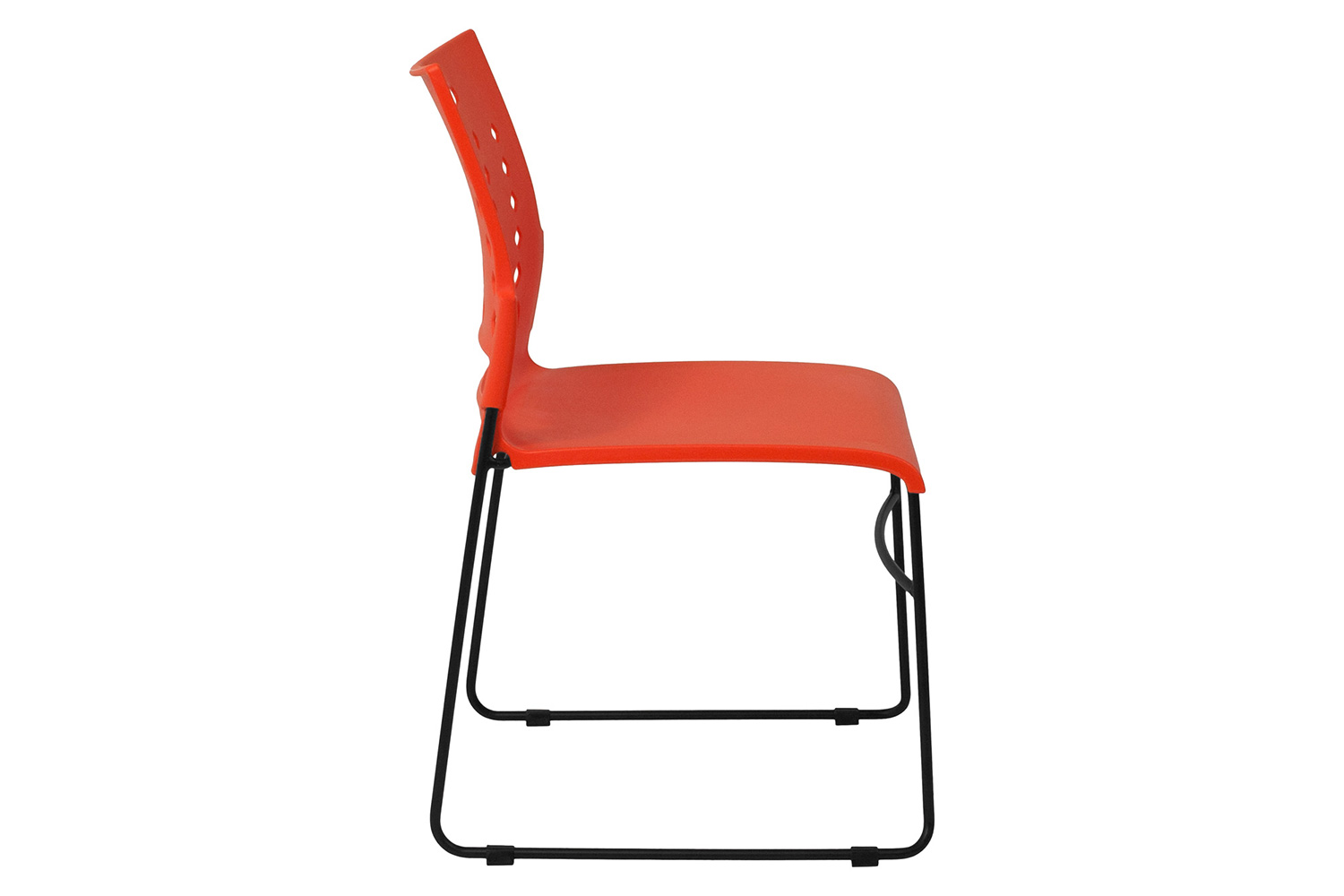 BLNK™ HERCULES Series Sled Base Stack Chair with Air-Vent Back - Orange