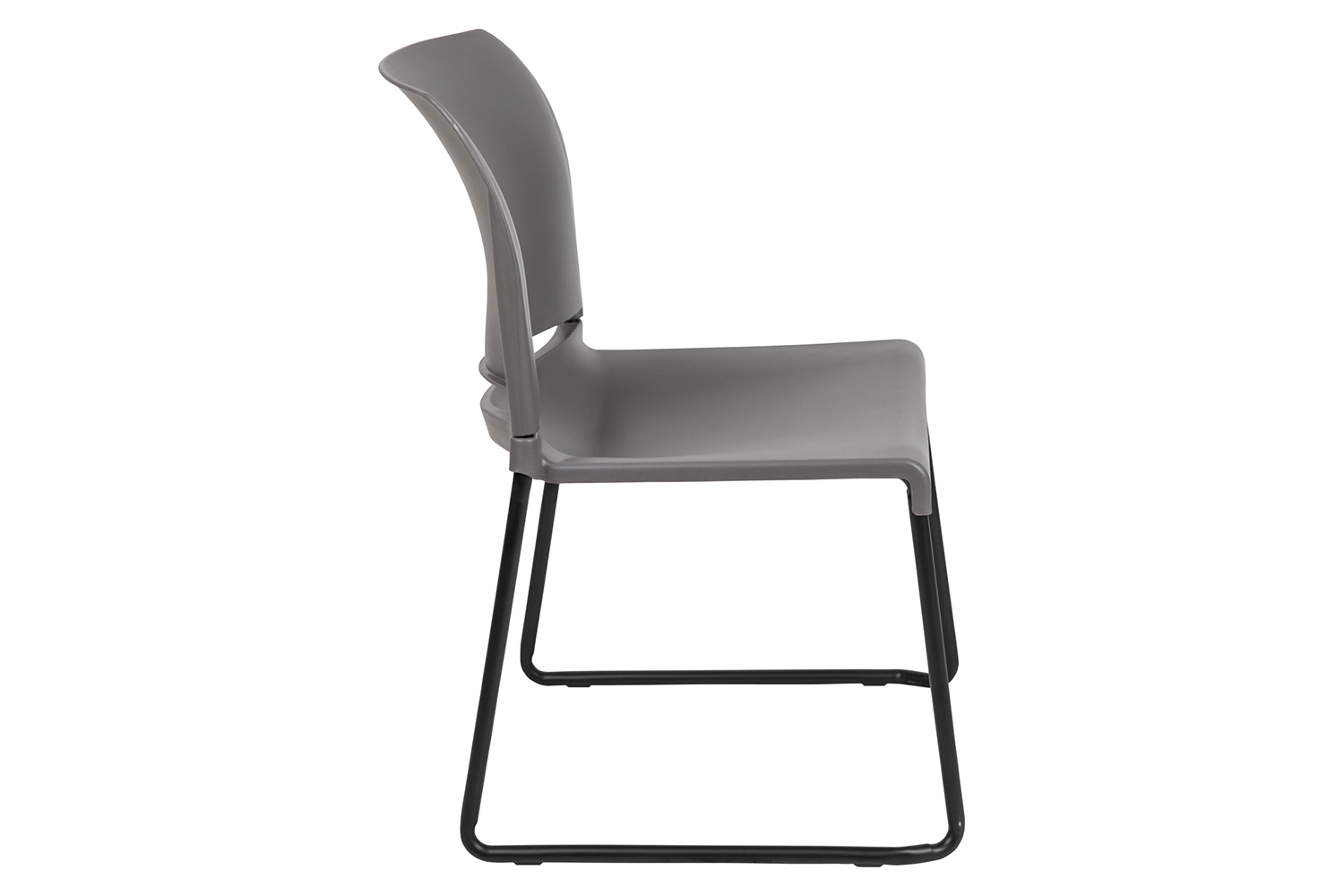 BLNK - HERCULES Series Full Back Contoured Stack Chair with Black Powder Coated Sled Base