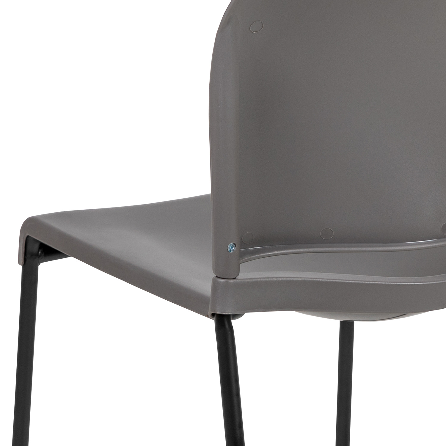 BLNK - HERCULES Series Full Back Contoured Stack Chair with Black Powder Coated Sled Base