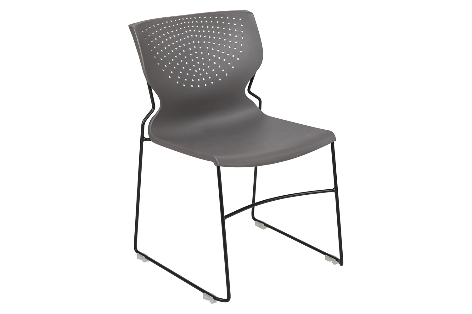 BLNK™ HERCULES Series Full Back Stack Chair with Powder Coated Frame - Gray