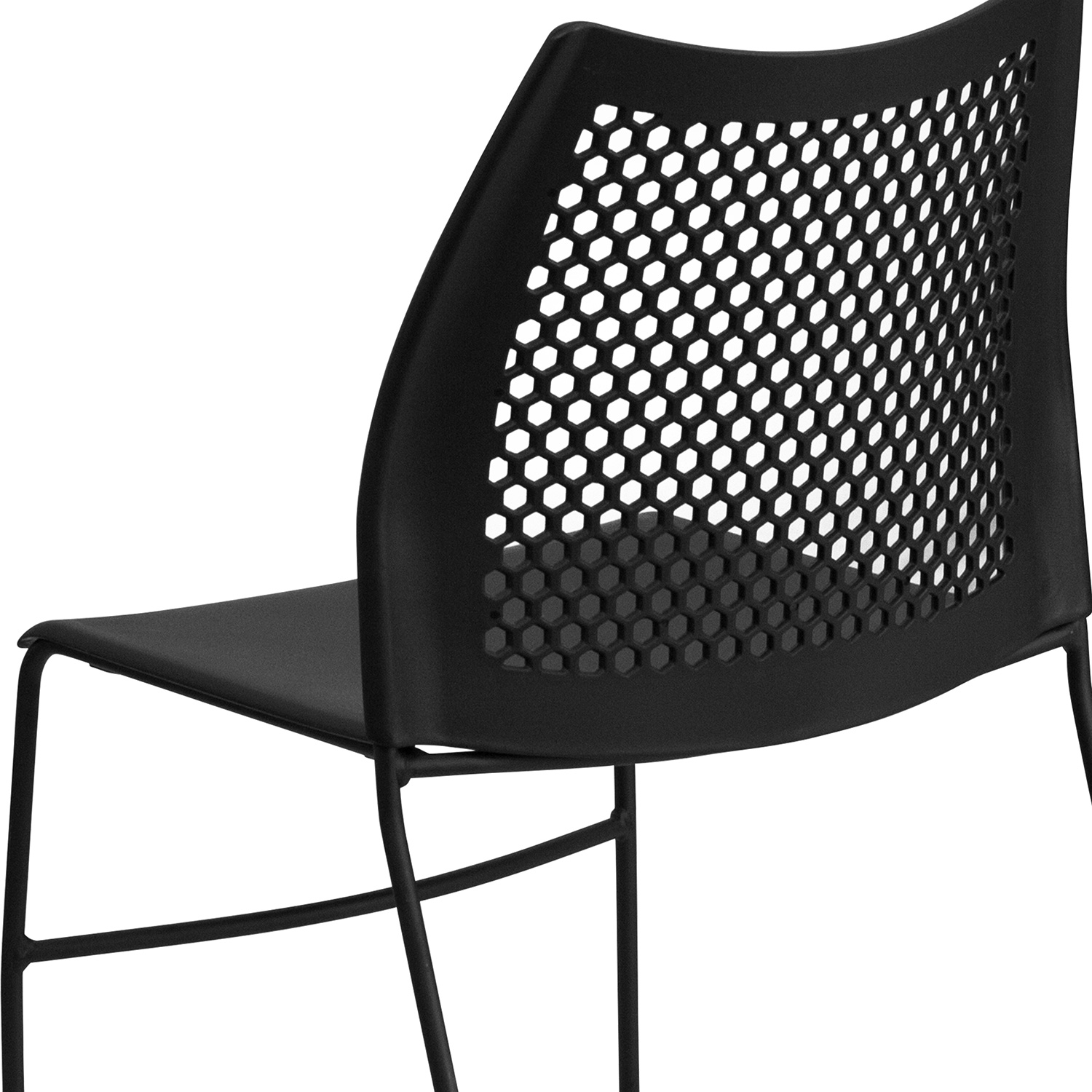 BLNK - HERCULES Series Stack Chair with Air-Vent Back and Powder Coated Sled Base