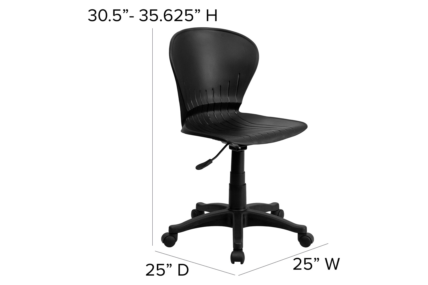 BLNK - Sorho Plastic Mid-Back Swivel Task Office Chair