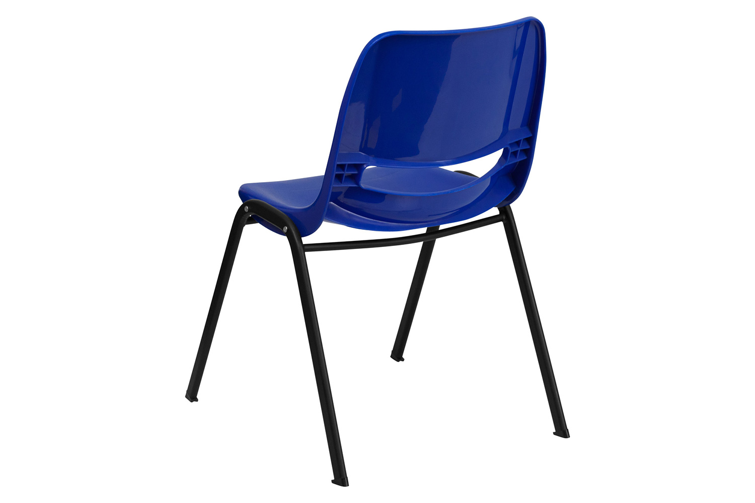 BLNK™ HERCULES Series Ergonomic Shell Stack Chair - Blue/Black, 17,75"H Seat