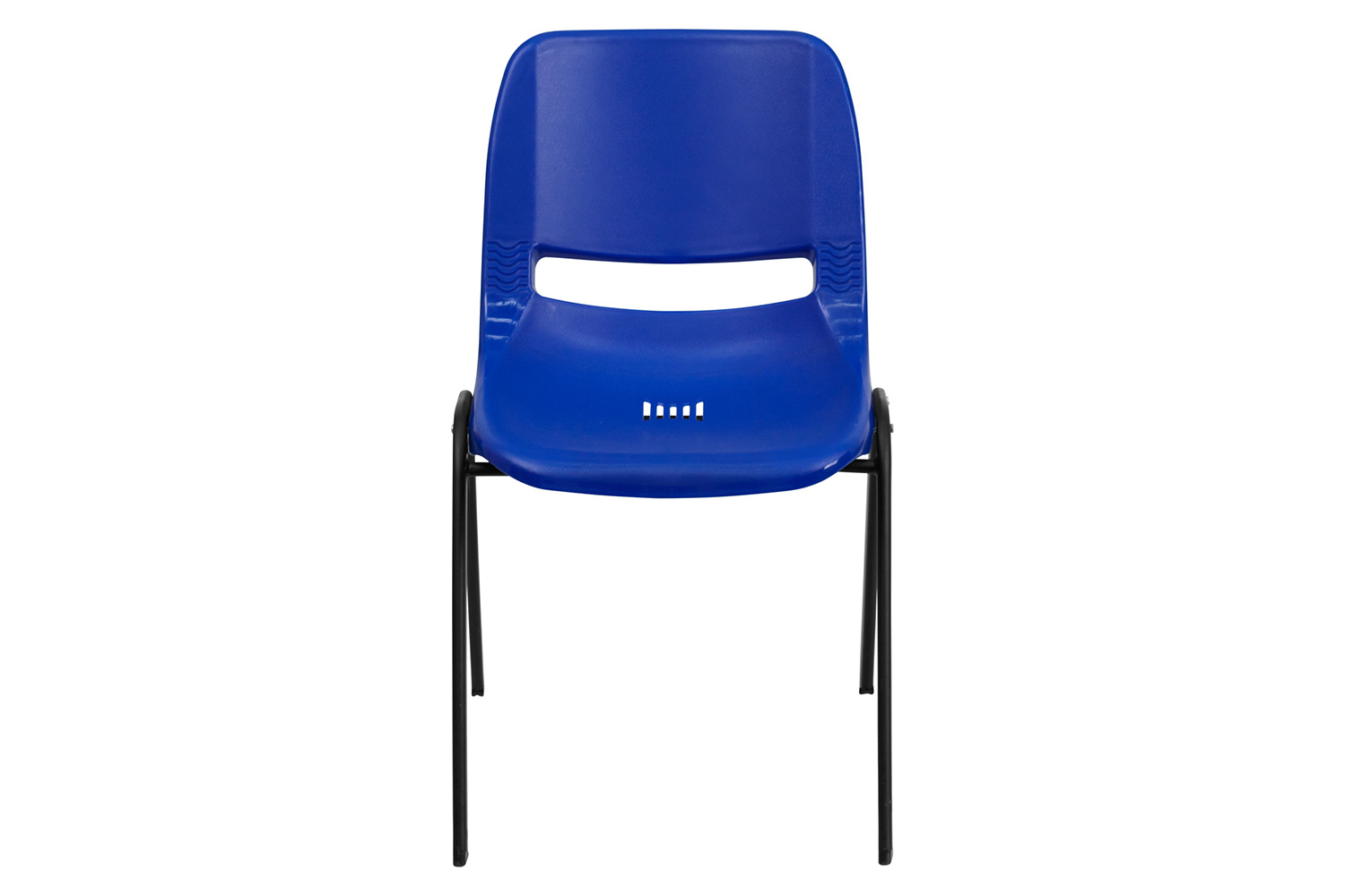 BLNK™ HERCULES Series Ergonomic Shell Stack Chair - Blue/Black, 17,75"H Seat