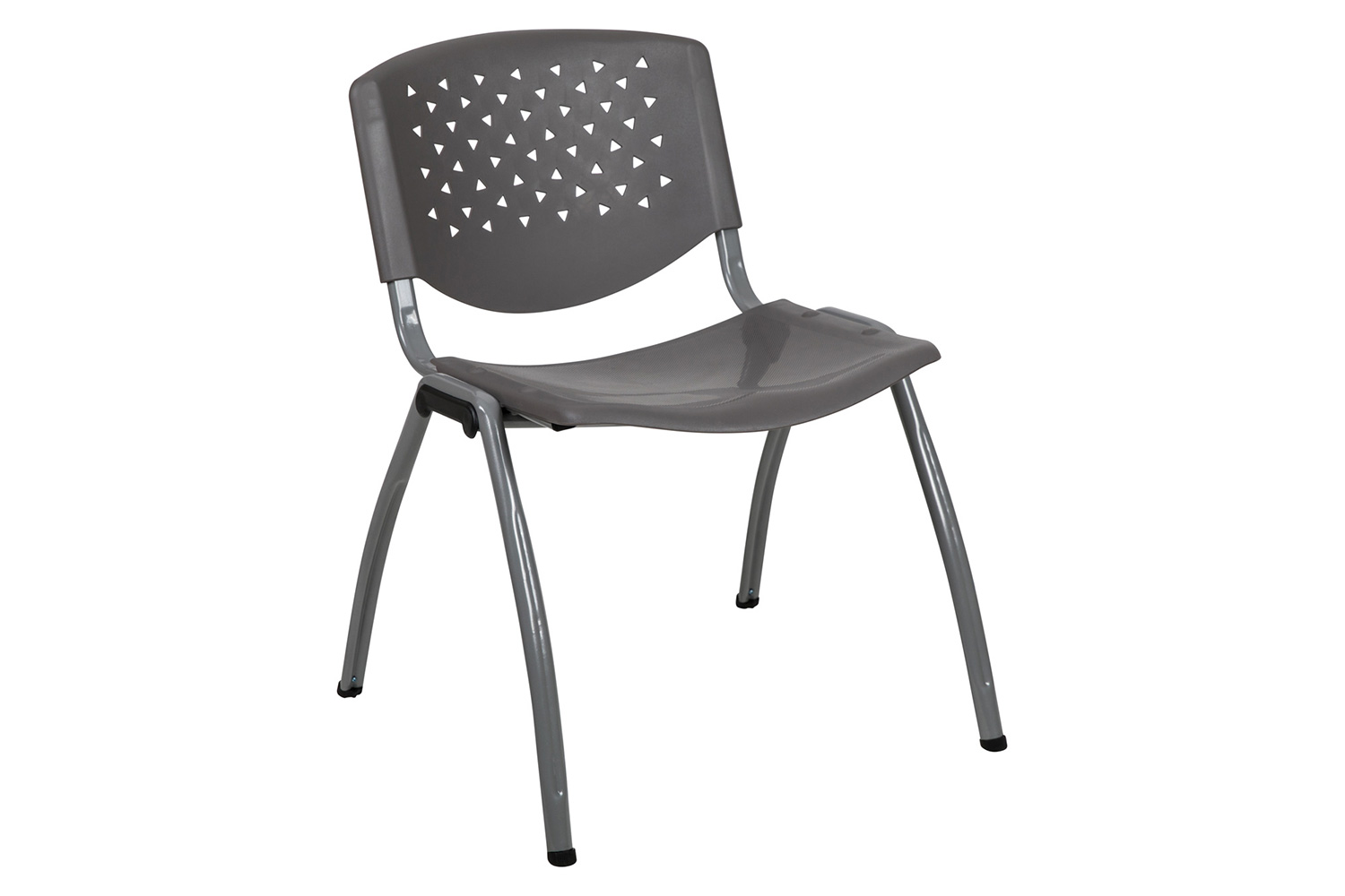 BLNK - HERCULES Series Plastic Stack Chair with Titanium Powder Coated Frame