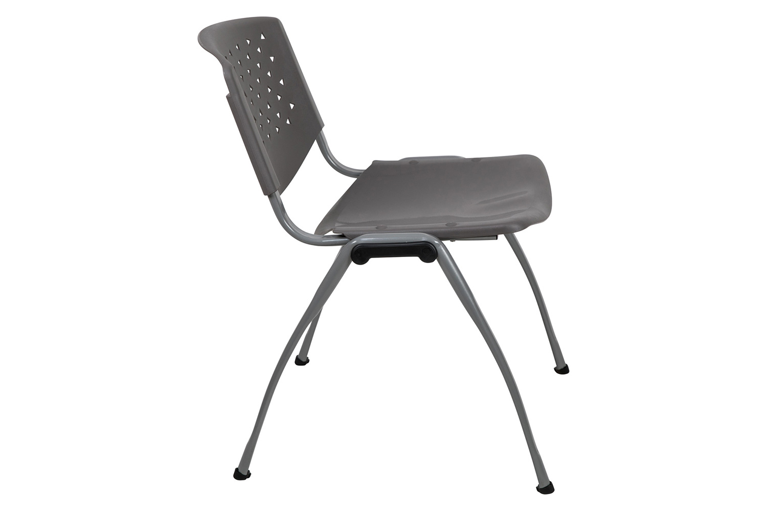 BLNK - HERCULES Series Plastic Stack Chair with Titanium Powder Coated Frame