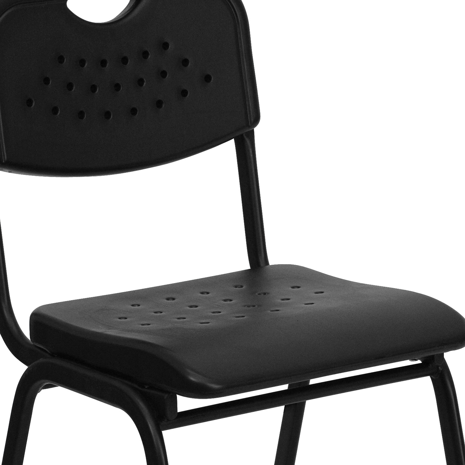 BLNK - HERCULES Series Plastic Stack Chair with Open Back and Frame