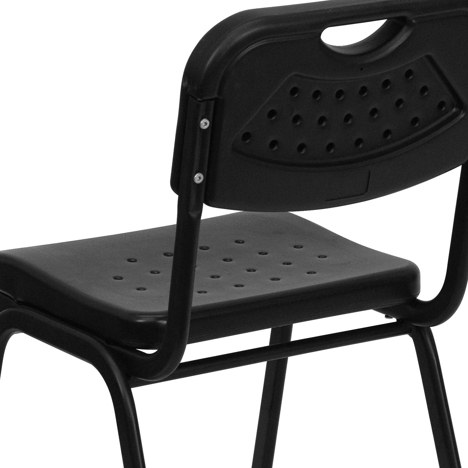 BLNK - HERCULES Series Plastic Stack Chair with Open Back and Frame