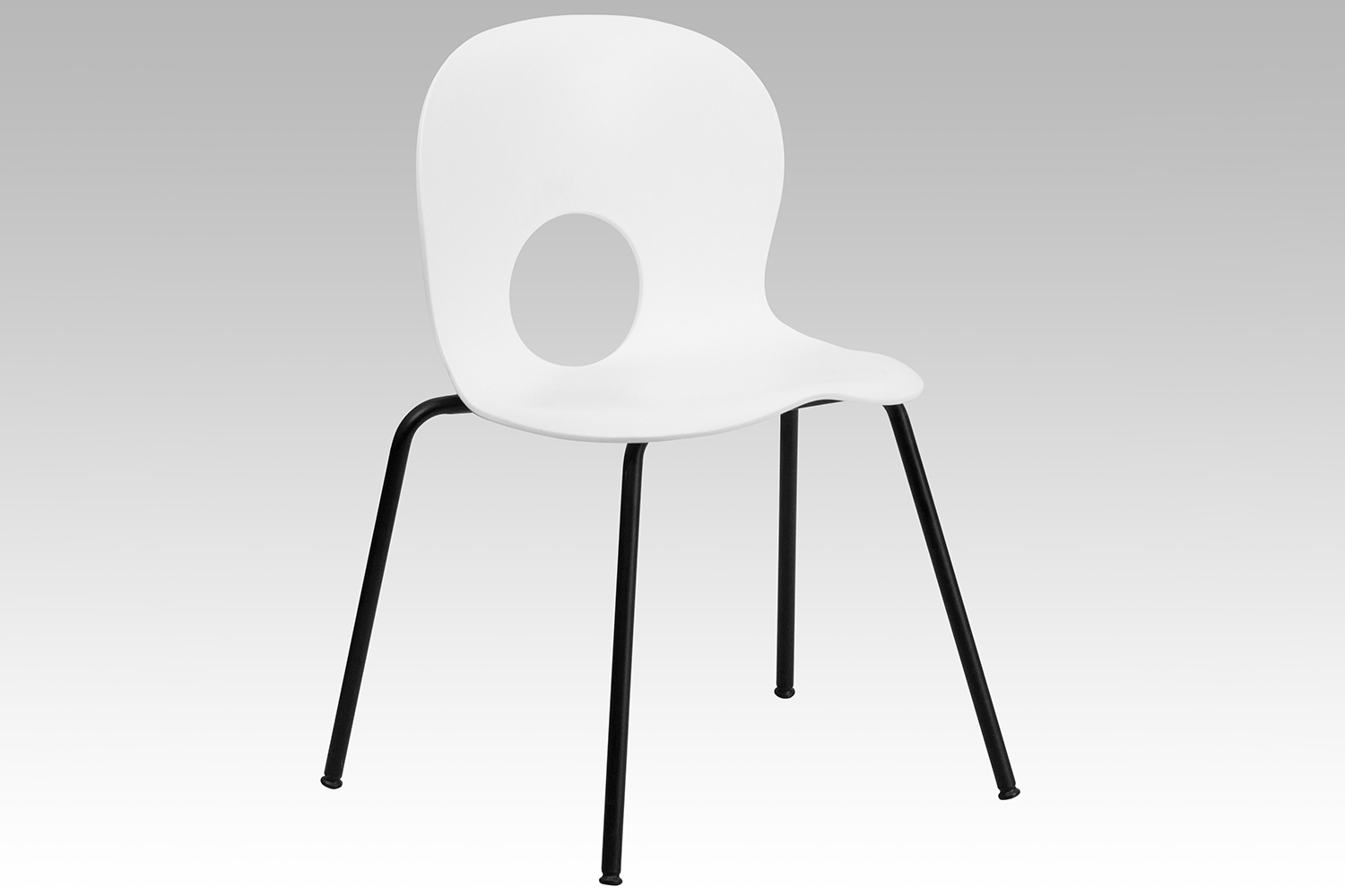 BLNK HERCULES Series Plastic Stack Chair with Black Frame