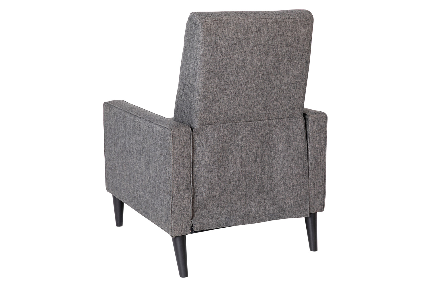 BLNK Ezra Fabric Mid-Century Modern Upholstered Button Tufted Pushback Recliner - Gray