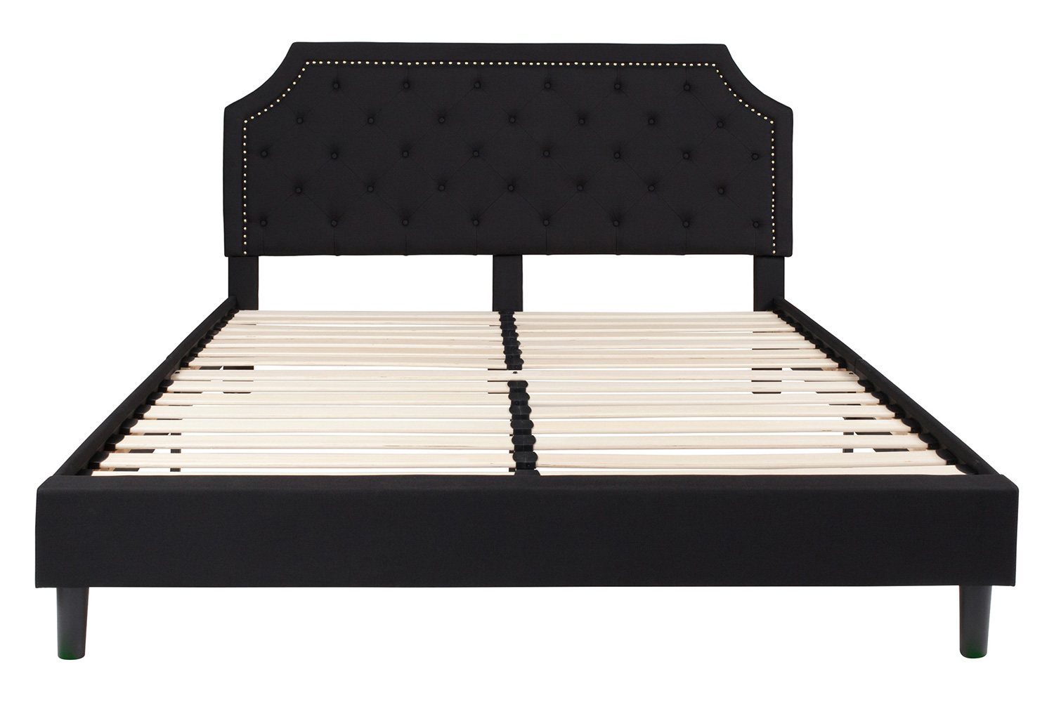 BLNK Brighton Tufted Upholstered Platform Bed - Black, King Size