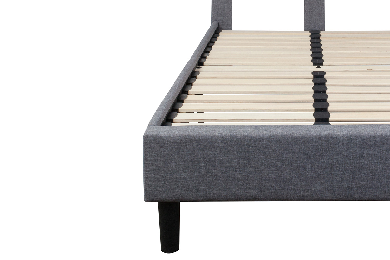 BLNK Brighton Tufted Upholstered Platform Bed - Light Gray, Twin Size