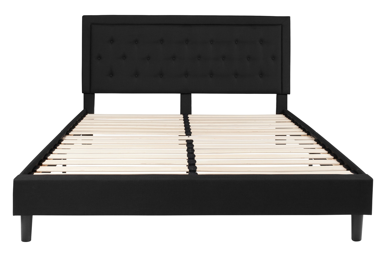 BLNK Roxbury Tufted Upholstered Platform Bed - Black, King Size