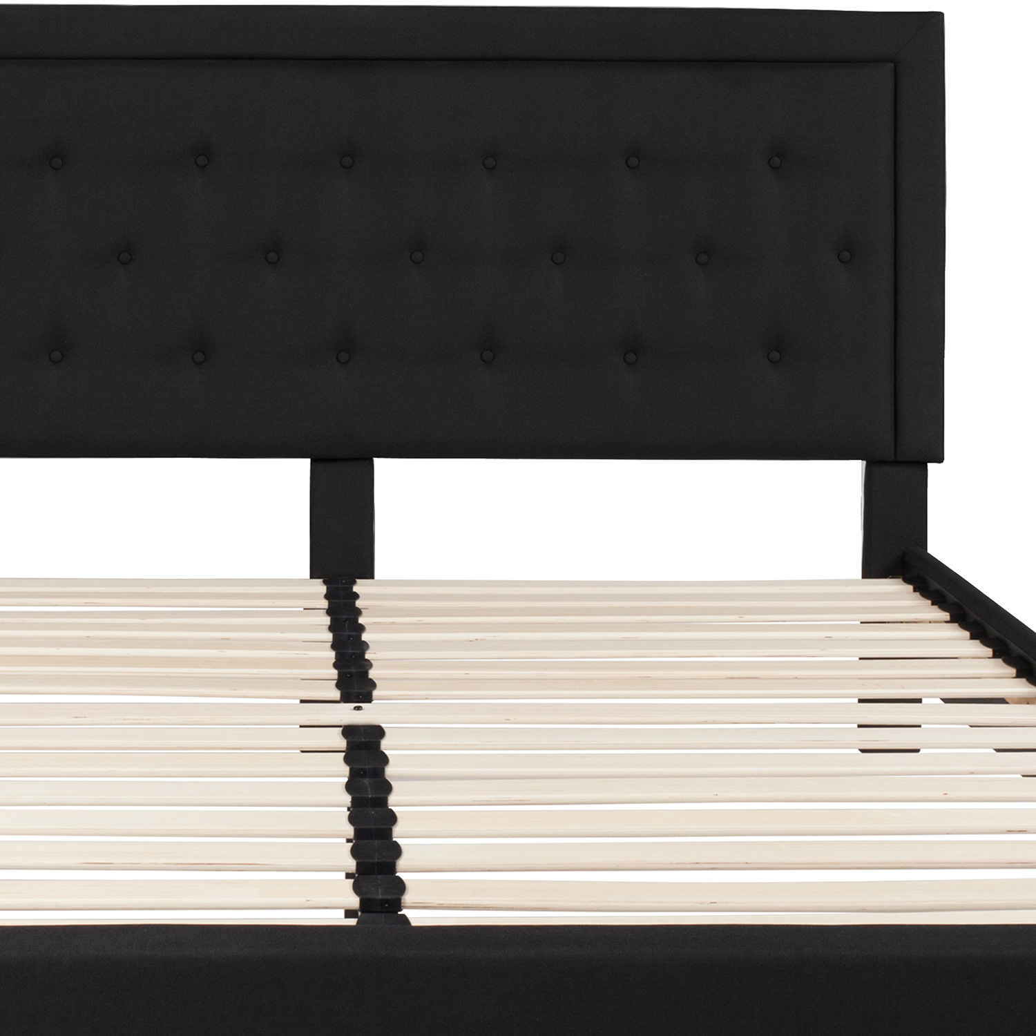 BLNK Roxbury Tufted Upholstered Platform Bed - Black, King Size