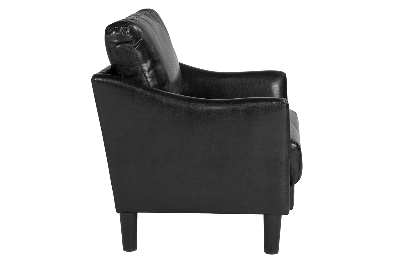 BLNK Asti LeatherSoft Upholstered Chair - Black