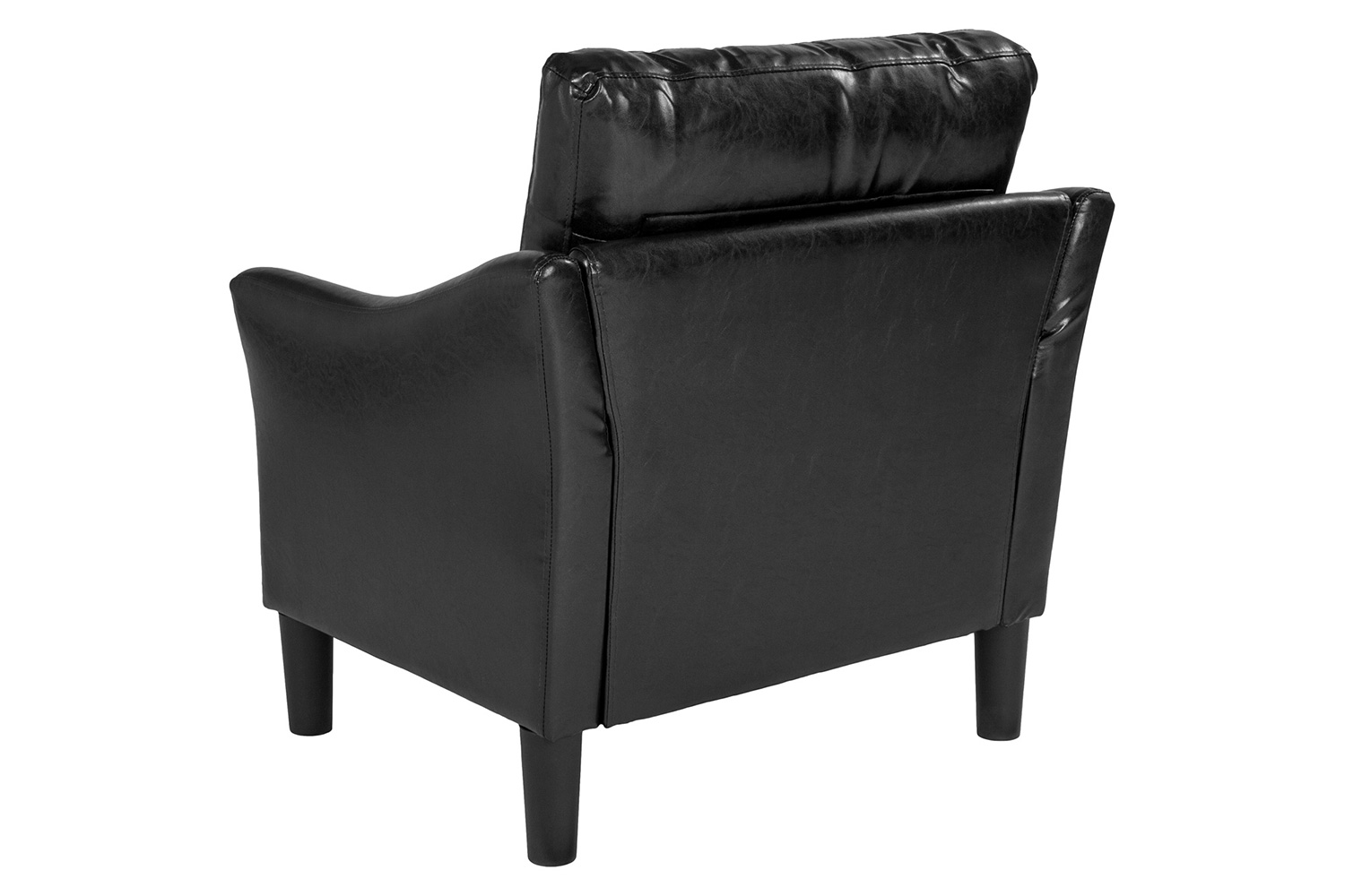 BLNK Asti LeatherSoft Upholstered Chair - Black