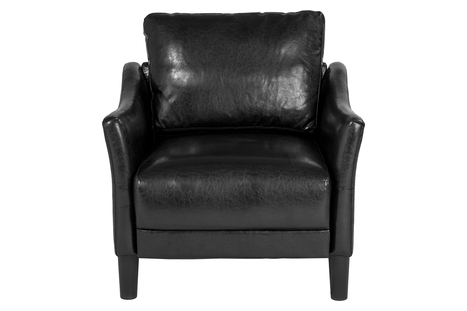 BLNK Asti LeatherSoft Upholstered Chair - Black