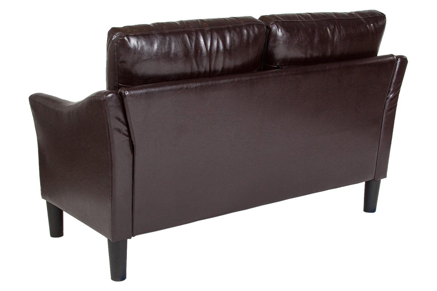 BLNK Asti LeatherSoft Upholstered Loveseat - Brown