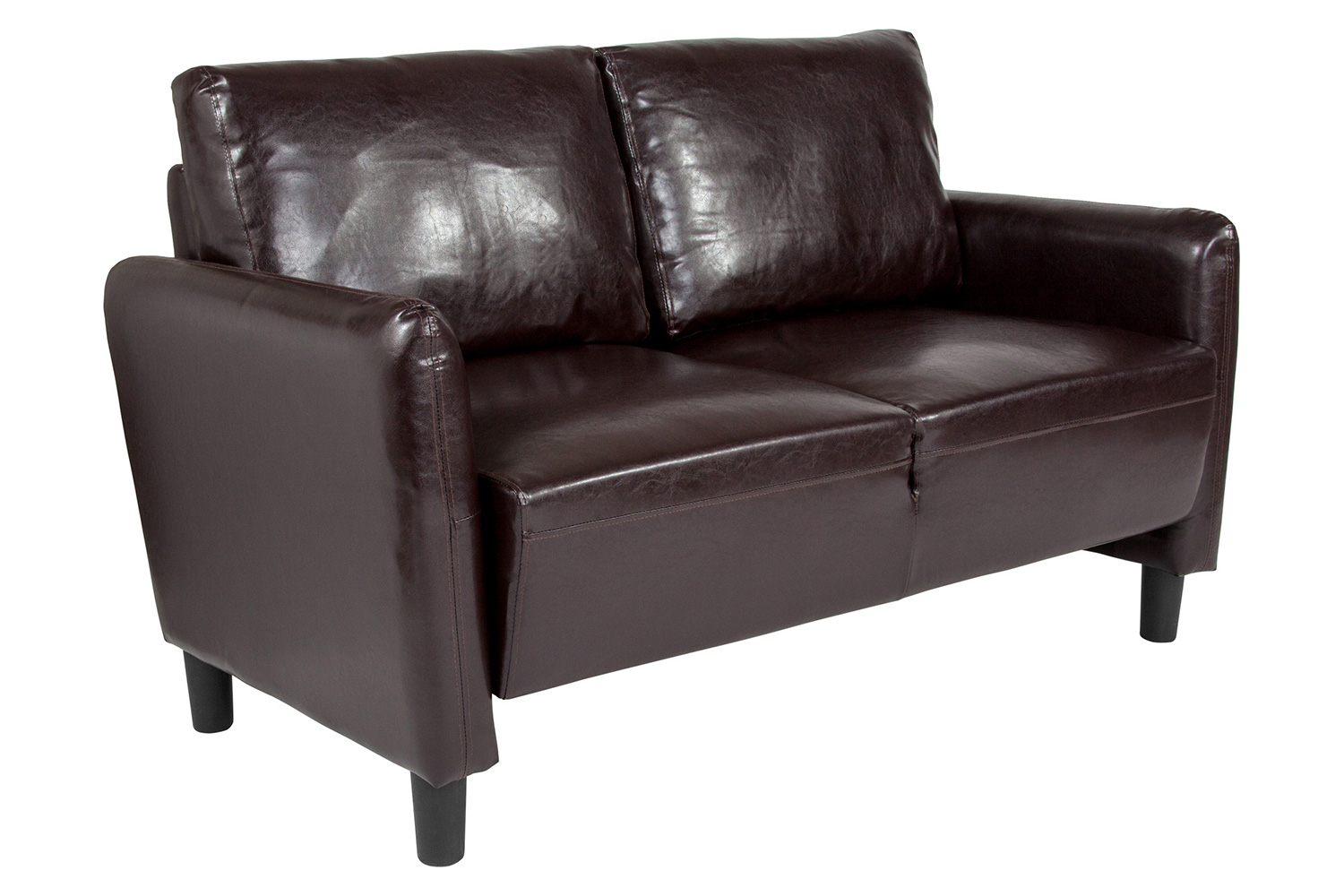 BLNK Candler Park LeatherSoft Upholstered Loveseat