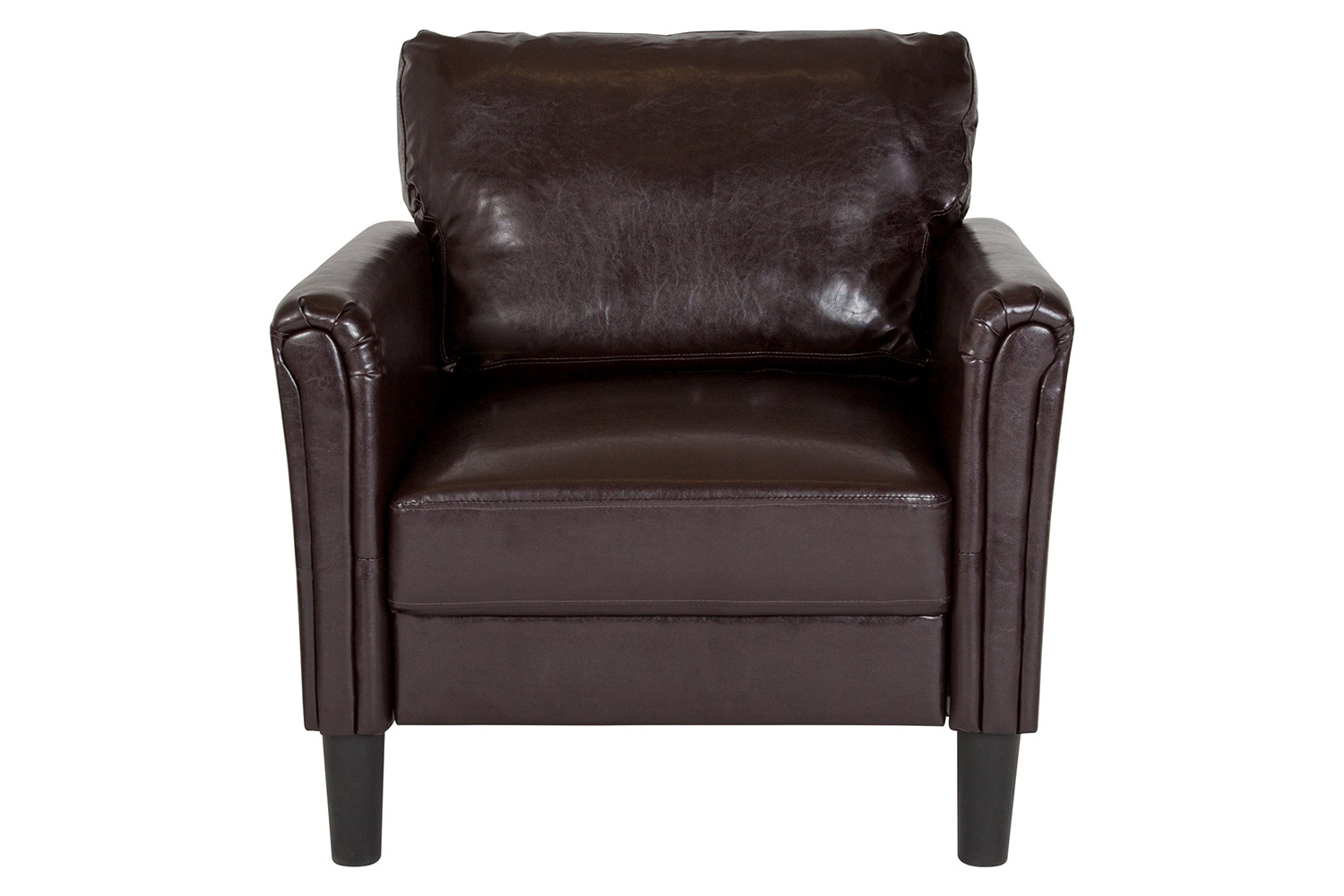 BLNK Bari LeatherSoft Upholstered Chair - Brown